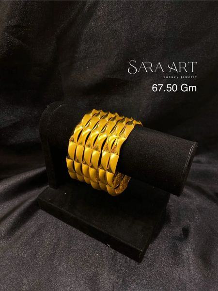 Manchette MN-019: gold bangle set, 67.50 g, SARA ART Dubai