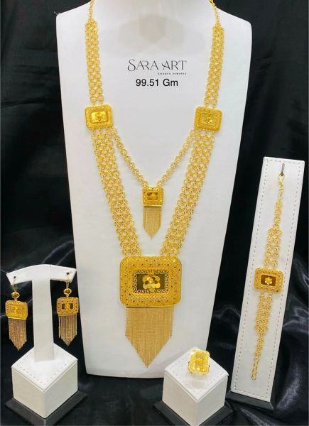 Parure PR-011: gold jewellery set, 99.51 g, SARA ART Dubai